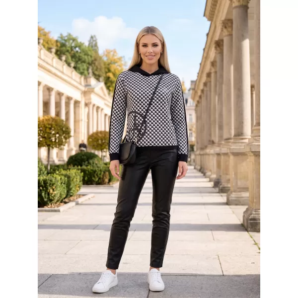  Hanorac de dama ALTISPORT GILL NEGRU/ALB 