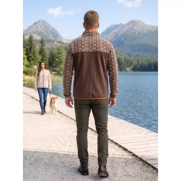  Hanorac pentru bărbați din fleece ALTISPORT GAMEL MARO 