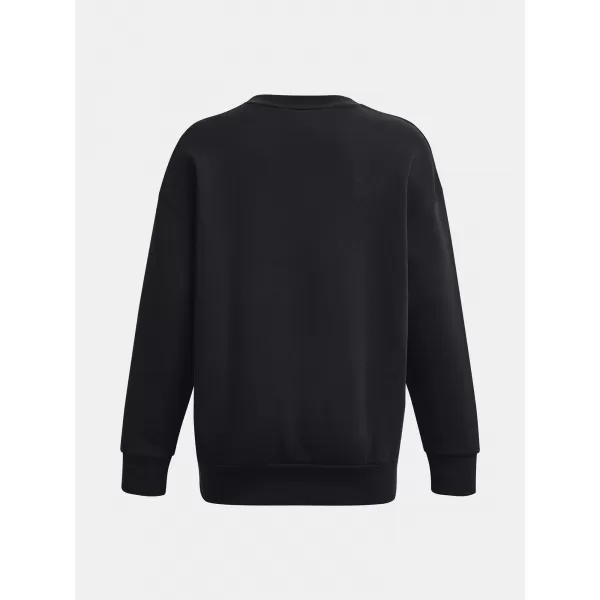  Hanorac de dama UNDER ARMOUR ESSENTIAL FLC OS CREW 1379475-001 NEGRU 
