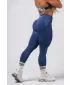 Jambiere de modelare fără cusături cu push-up maxim FLOW SEAMLESS 497 BLUE Nebbia