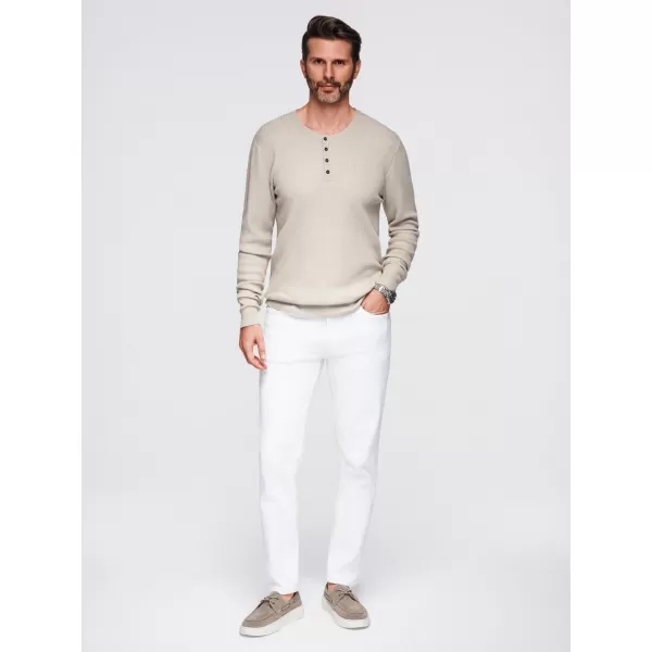 Pulover pentru bărbați OMBRE OM-SWSW-0182 BEJ 