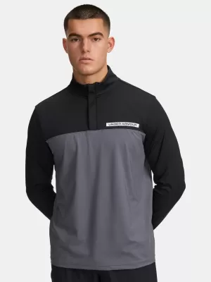 Hanorac pentru bărbați UNDER ARMOUR UA T2G 1/4 ZIP 1389878-002 NEGRU