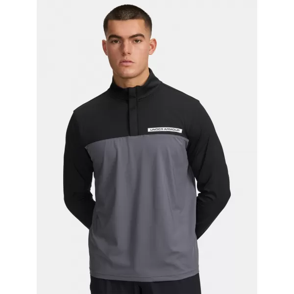  Hanorac pentru bărbați UNDER ARMOUR UA T2G 1/4 ZIP 1389878-002 NEGRU 
