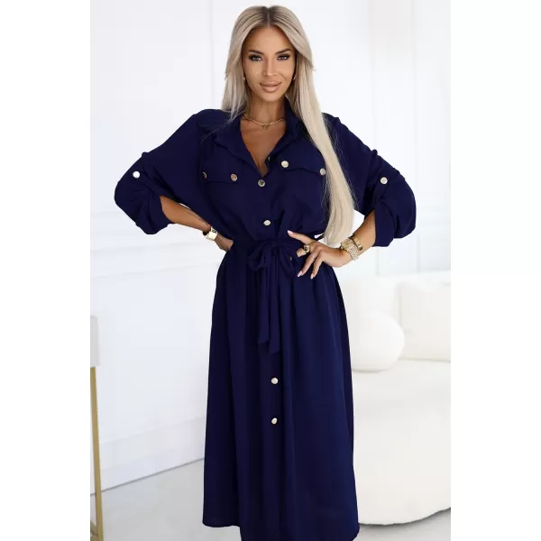  Rochie NUMOCO 531-6 ALBASTRU 