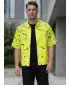 Cămașă premium pentru bărbați ALTISPORT VOJ/ALM034KOS01 GALBEN NEON
