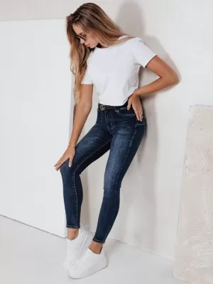 Pantaloni pentru doamne DSTREET UY2789 ALBASTRU