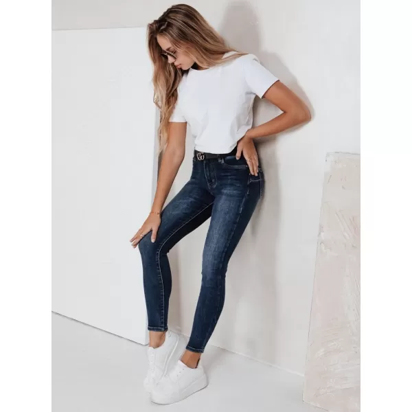  Pantaloni pentru doamne DSTREET UY2789 ALBASTRU 