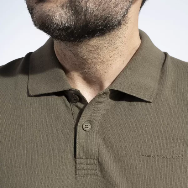  Tricou pentru bărbați cu guler PENTAGON MOTH PIQUET POLO SHIRT K09047 MARO GRI 