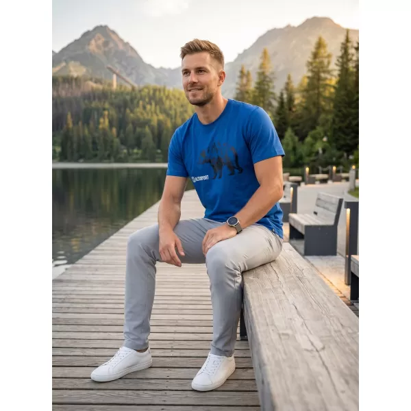  Tricou bărbătesc cu mâneci scurte ALTISPORT ALM193129 SNORKEL ALBASTRU 