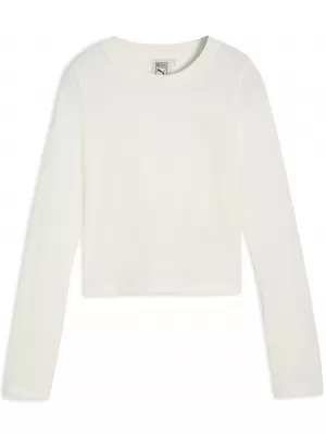 Cămaşă PUMA X ROSÉ LONGSLEEVE TEE 63380577 ALB CALD