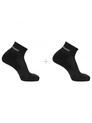 Șosete SALOMON EVASION ANKLE 2-PACK NEGRU/NEGRU
