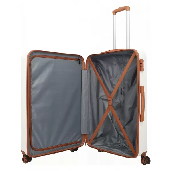  Valiză TRAVELITE BALI L ALB/COGNAC 