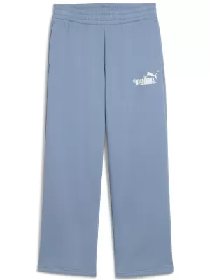 Doamne PUMA ESS NATURE 2 0 COMFORT LOGO STRAIGHT PANTS FL OP 68808134 COOL ALBASTRU