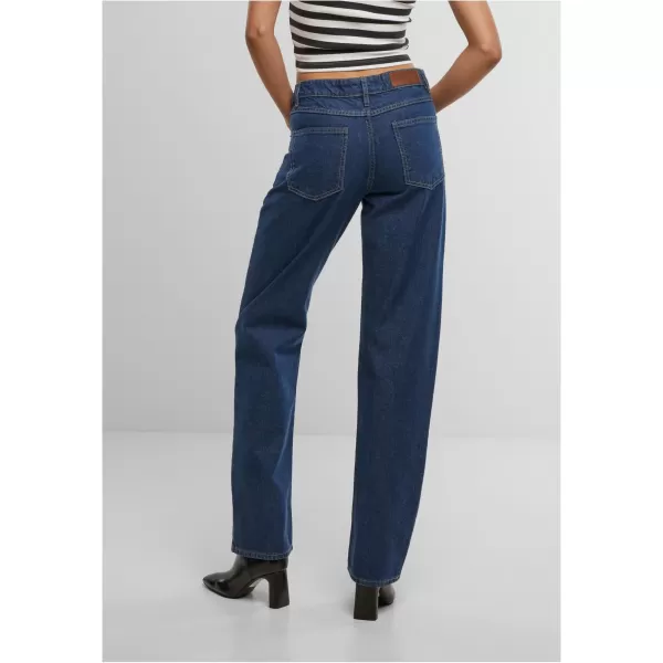  Blugi URBAN CLASSICS TB7193 BLUE DEEP BLUE SPĂLATĂ 