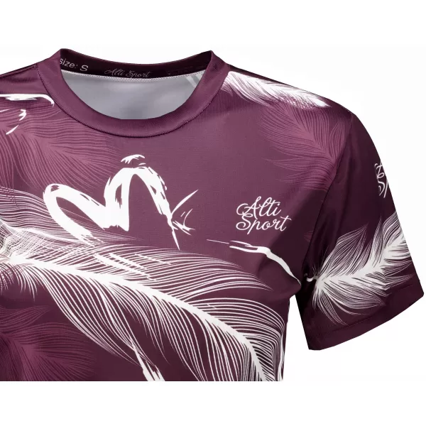  Crop top de damă premium ALTISPORT VOJ/ALW001TR07 VIOLET 