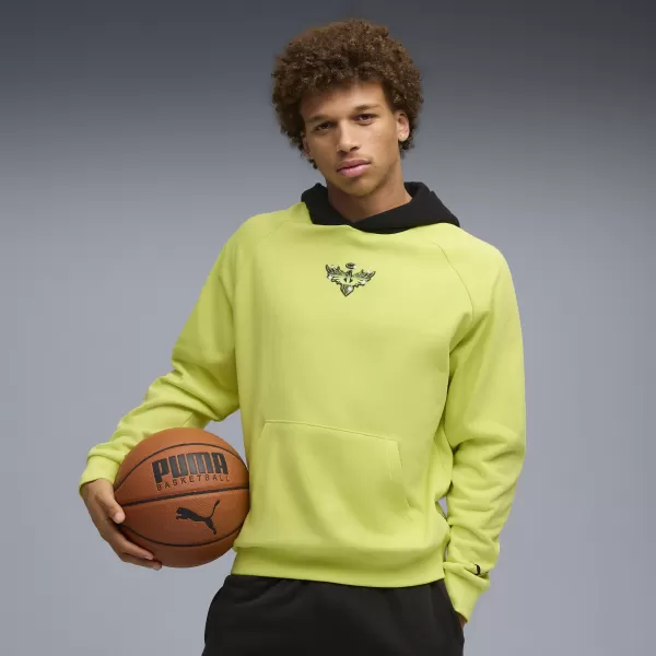  Hanorac pentru bărbați PUMA MELO ALWAYZ ON 1 HOODIE 63075205 LEMON SHERBERT 