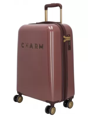 Valiză CHARM LONDON CAPETOWN S BURGUNDIA
