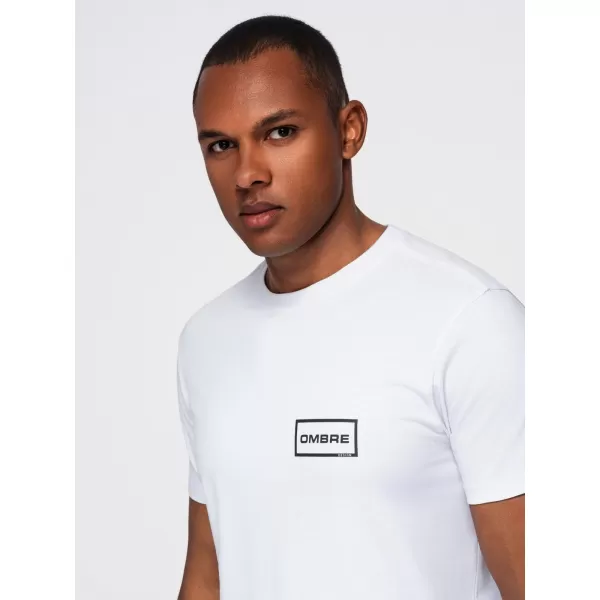  Tricou pentru bărbați OMBRE OM-TSPT-0231 ALB 