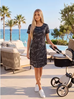 Tricou premium extins pentru femei ALTISPORT VOJ/ALW084SAT02 NEGRU