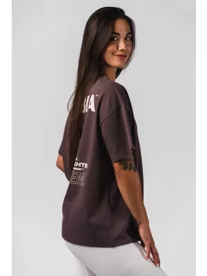 Tricou supradimensionat RESET 491 MARO ÎNCHIS Nebbia