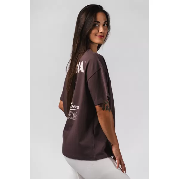  Tricou supradimensionat RESET 491 MARO ÎNCHIS Nebbia 