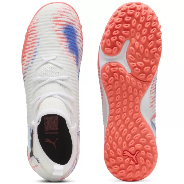  Pantofi pentru bebeluși PUMA FUTURE 8 MATCH TT + MID JR 10861601 WHITE/ ALB/PUMA NEGRU/ROȘU STRĂLUCITOR 