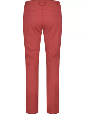 Pantaloni de softshell pentru femei NORDBLANC SWEEP NBFPL8278 ROȘU/VERDE