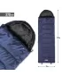 Sac de dormit PENTAGON MAJOR SLEEPING BAG 370GR/M² D19002 ALBASTRU MIEZUL NOPȚII