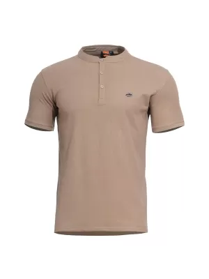 tricou PENTAGON LEVANTES HENLEY T-SHIRT K09025 MARO CAFENIU