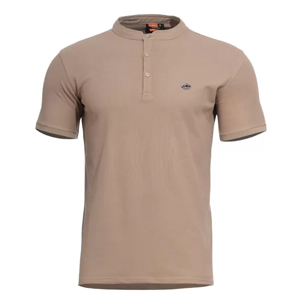  tricou PENTAGON LEVANTES HENLEY T-SHIRT K09025 MARO CAFENIU 