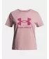 Tricou fetita UNDER ARMOUR UA BIG LOGO SS ROZ