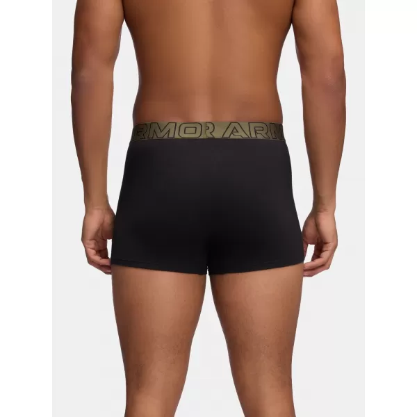  Boxeri pentru bărbați UNDER ARMOUR M UA PERF COTTON (3KS) 1383891-005 NEGRU CU MARIN DIN 