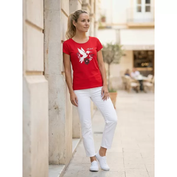 Tricou pentru femei cu mâneci scurte ALTISPORT ALW192122 ROŞU 