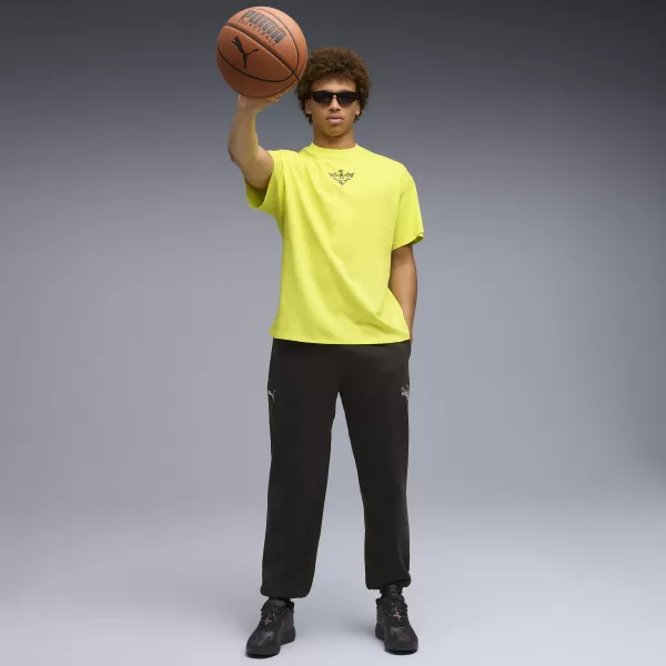  Tricou pentru bărbați PUMA MELO ALWAYZ ON 1 TEE 63075504 LEMON SHERBERT 