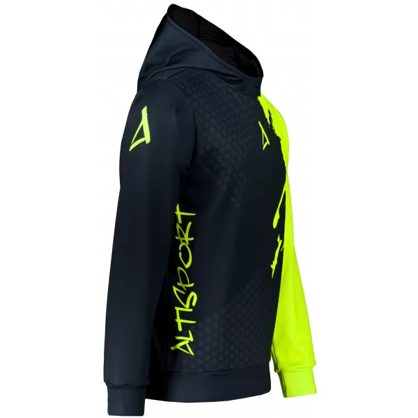  Premium cu hanorac funcțional pentru bărbați ALTISPORT VOJ/ALM112MI01 GALBEN-FLUX NEGRU 