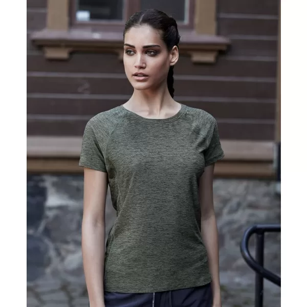  Tricou de dama TEE JAYS | TJ 7021 MELANGE DE MĂSLINE 