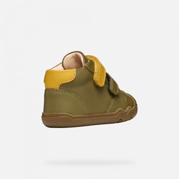  Băieți desculți GEOX STEPPIEUP B565WC00085CE32P KAKI 