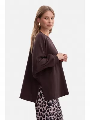 Hanorac de dama BEWEAR B306 CIOCOLATA NEAGRA