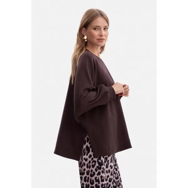  Hanorac de dama BEWEAR B306 CIOCOLATA NEAGRA 
