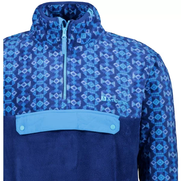  Hanorac pentru bărbați din fleece ALTISPORT GARM ALBASTRU 