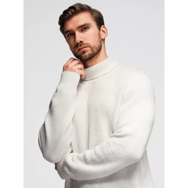  Pulover pentru bărbați OMBRE OM-SWTN-0162 ALB 