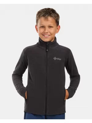 Hanorac fleece pentru copii KILPI GLAMER-J ZJ0203KI NEGRU