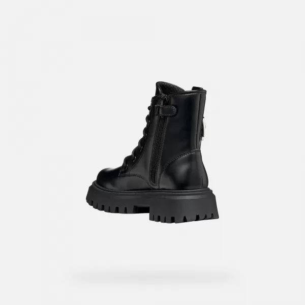  Botine pentru fete GEOX MAQUINNENS J56M6C000CNC9999 NEGRU 
