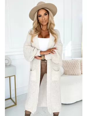 cardigan pentru femei NUMOCO 627-1 BEJ