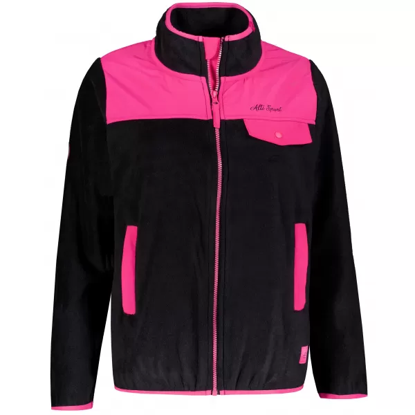  Hanorac de damă din fleece ALTISPORT GENESIS NEGRU 