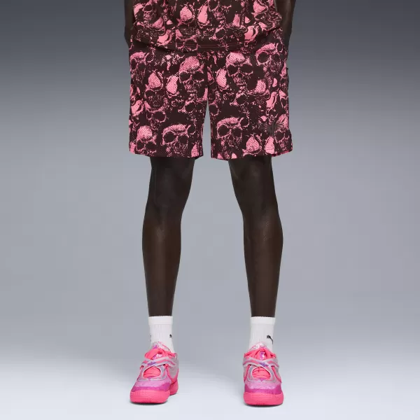  Pantaloni scurţi PUMA MELO WORLD TOUR AOP 7" SHORT 63242901 SOARE A LOVIT/AOP 