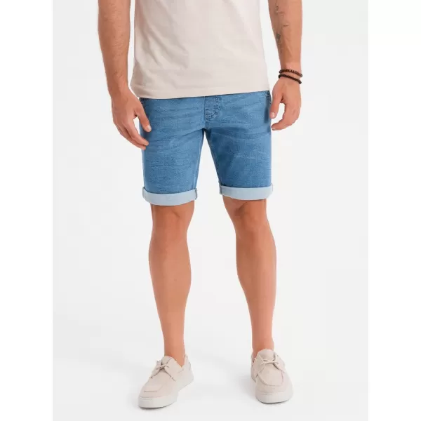  Pantaloni scurţi OMBRE OM-SRDS-0161 ALBASTRU DESCHIS 