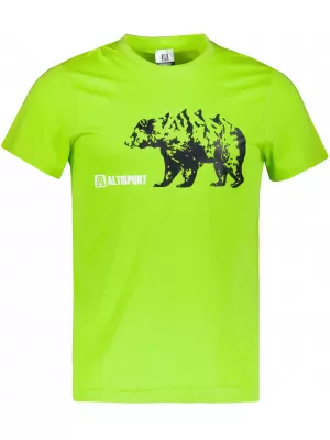 Tricou pentru bărbați cu mâneci scurte ALTISPORT ALM193129 LĂMÂIE VERDE