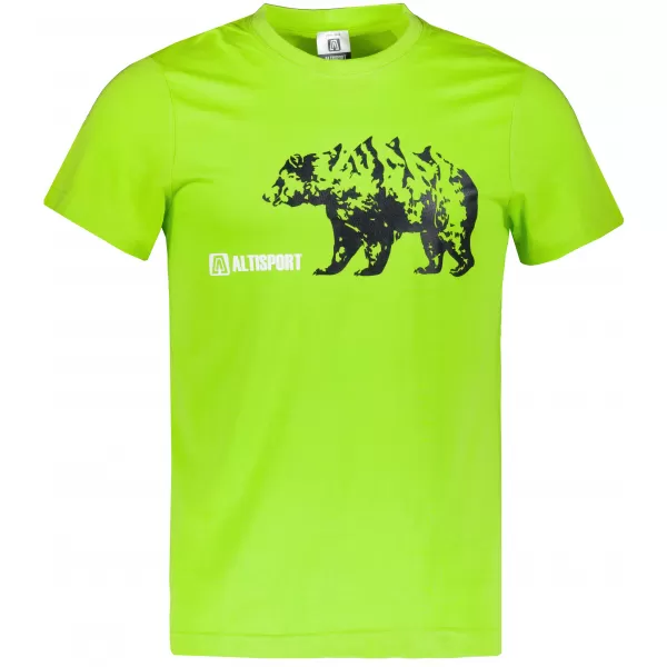  Tricou pentru bărbați cu mâneci scurte ALTISPORT ALM193129 LĂMÂIE VERDE 