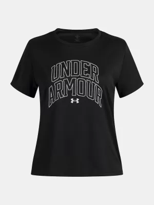Tricou fetita UNDER ARMOUR TECH VARSITY GRAPHIC SS 6007917-001 NEGRU